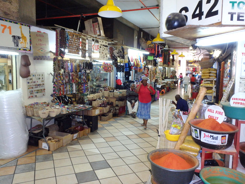 Another level of stalls of African Keepsakes.